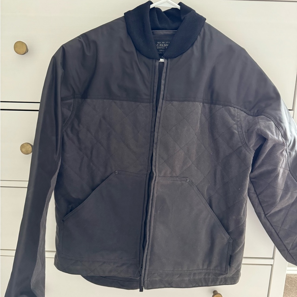 Filson Alcan Quilted Jacket - Waxed Moto Jacket / Like-New!